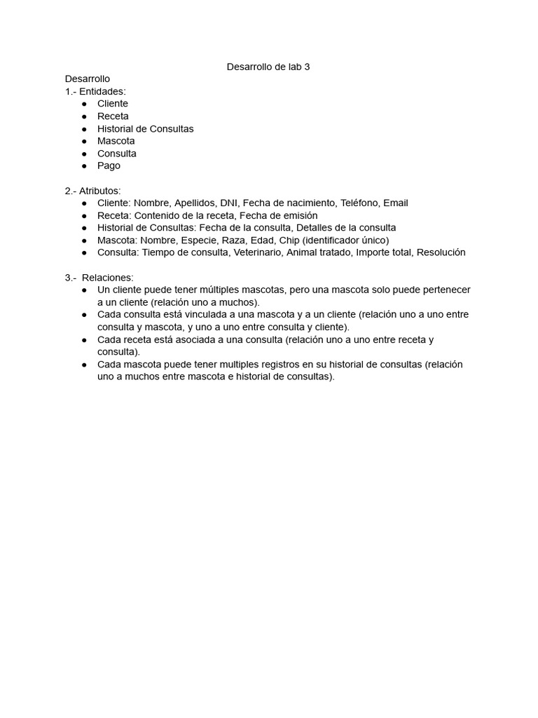 Desarrollo de Lab 3 | PDF