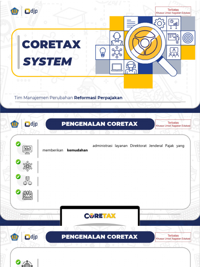 Panduan Penggunaan Sistem Coretax | PDF | Pengelolaan Keuangan & Uang