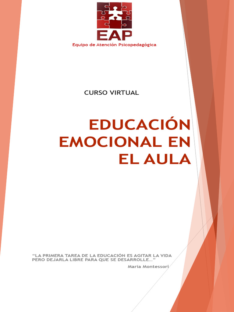 Clase 3 Educacion Emocional Curso Virtual Eap | PDF | Las emociones ...