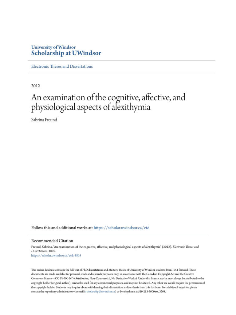 An Examination of The Cognitive Affective and Physiological Aspects of ...