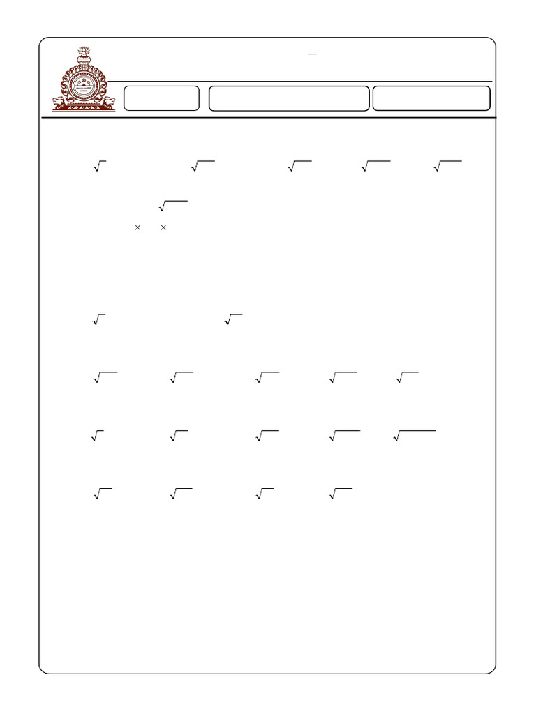 2 First Term Square Root - Edoc | PDF