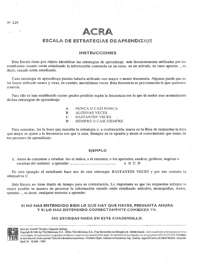 ACRA Atencion | PDF