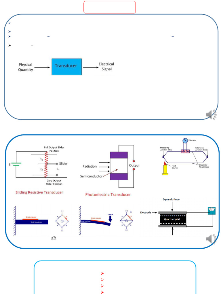 Transducers Intro | PDF | Analogue Electronics | Materials Science