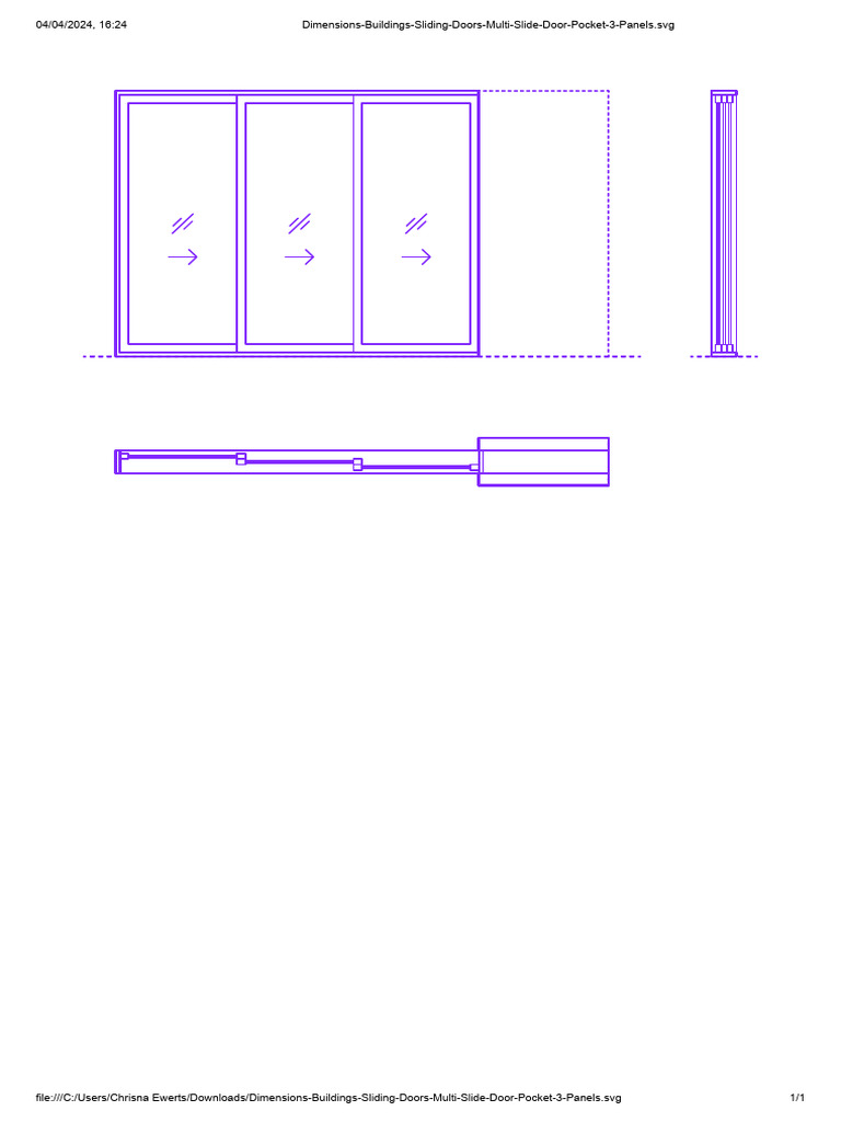 3 Panel Sliding Door Dimensions | PDF | Computers