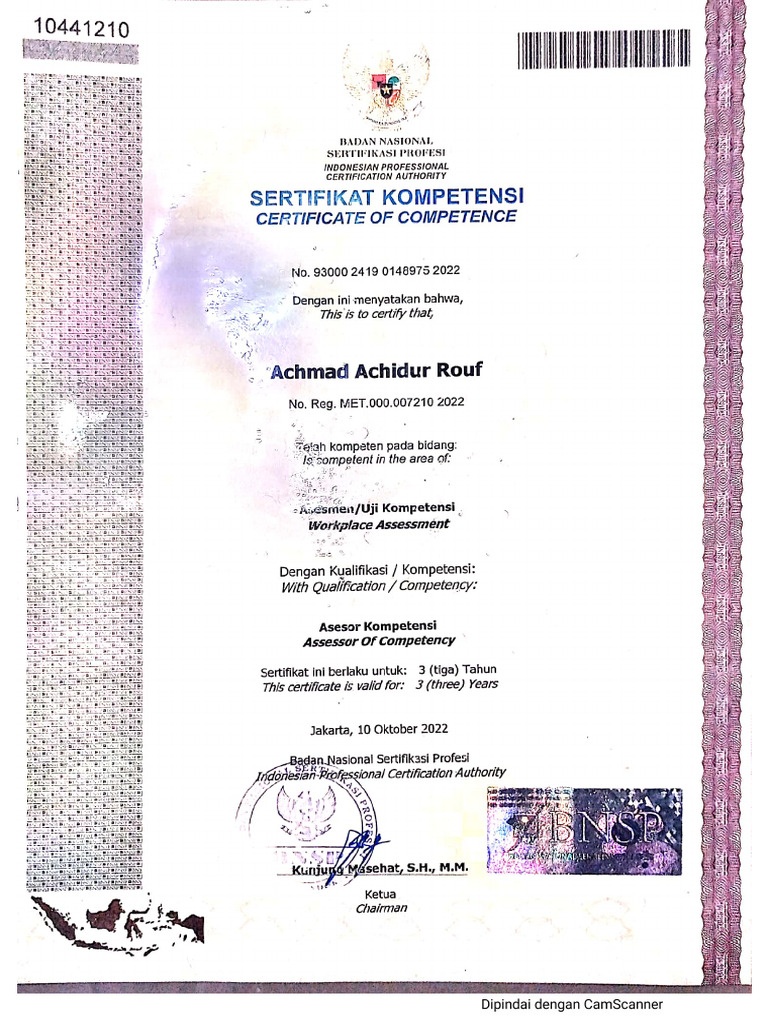 Asessor Rouf | PDF