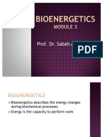 Bioenergetics Module 3. Sabah