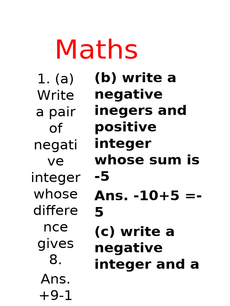 Maths pdf