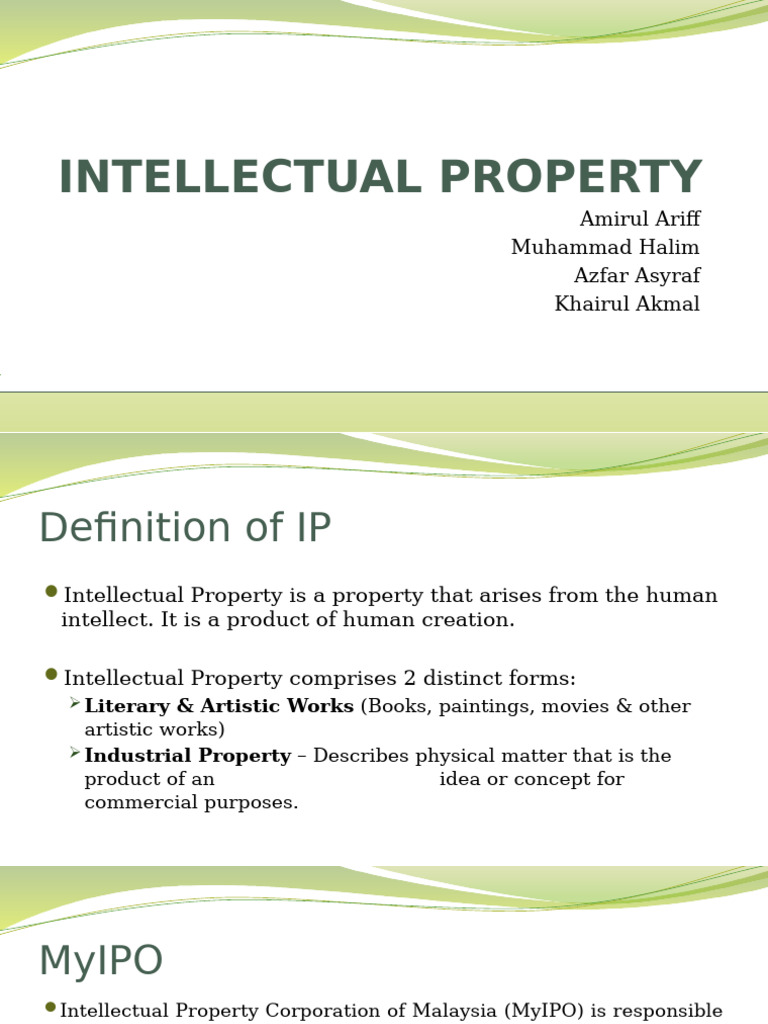 Intellectual Property | PDF | Copyright Infringement | Intellectual ...