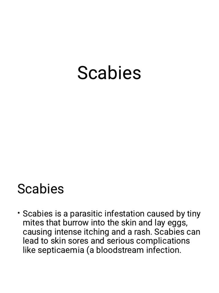 Scabies Infection Clinical Medicines | PDF