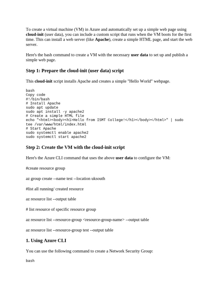To create a virtual machine with web page pdf world wide web
