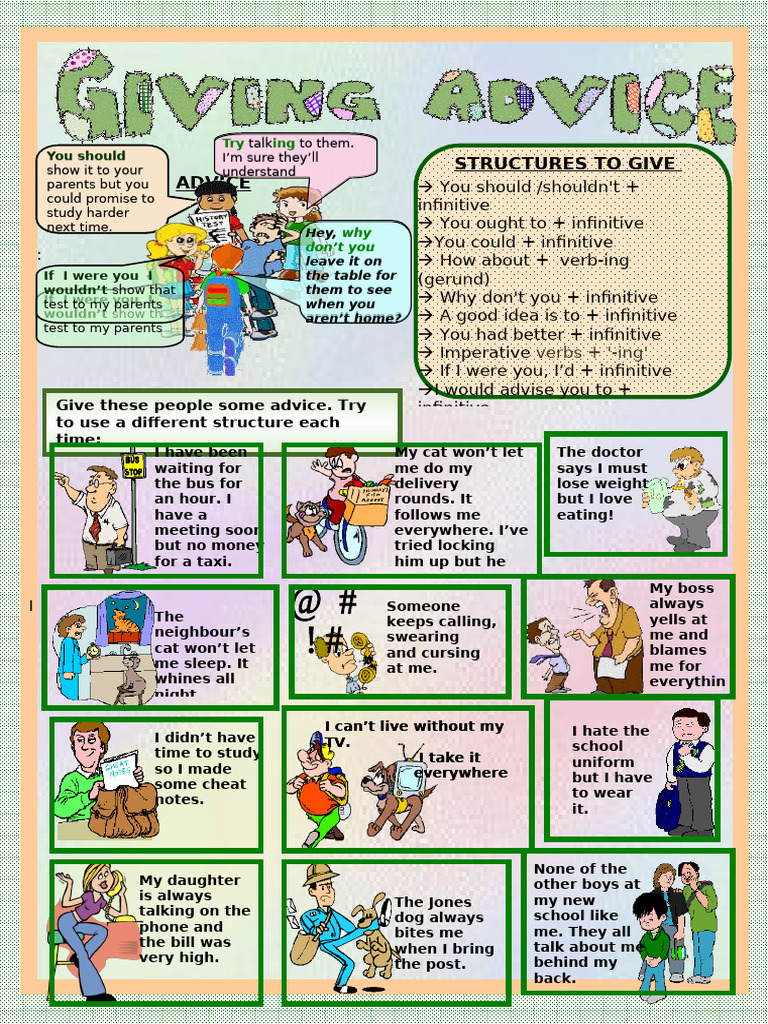 Giving Advice Pdf Linguistic Morphology Linguistics