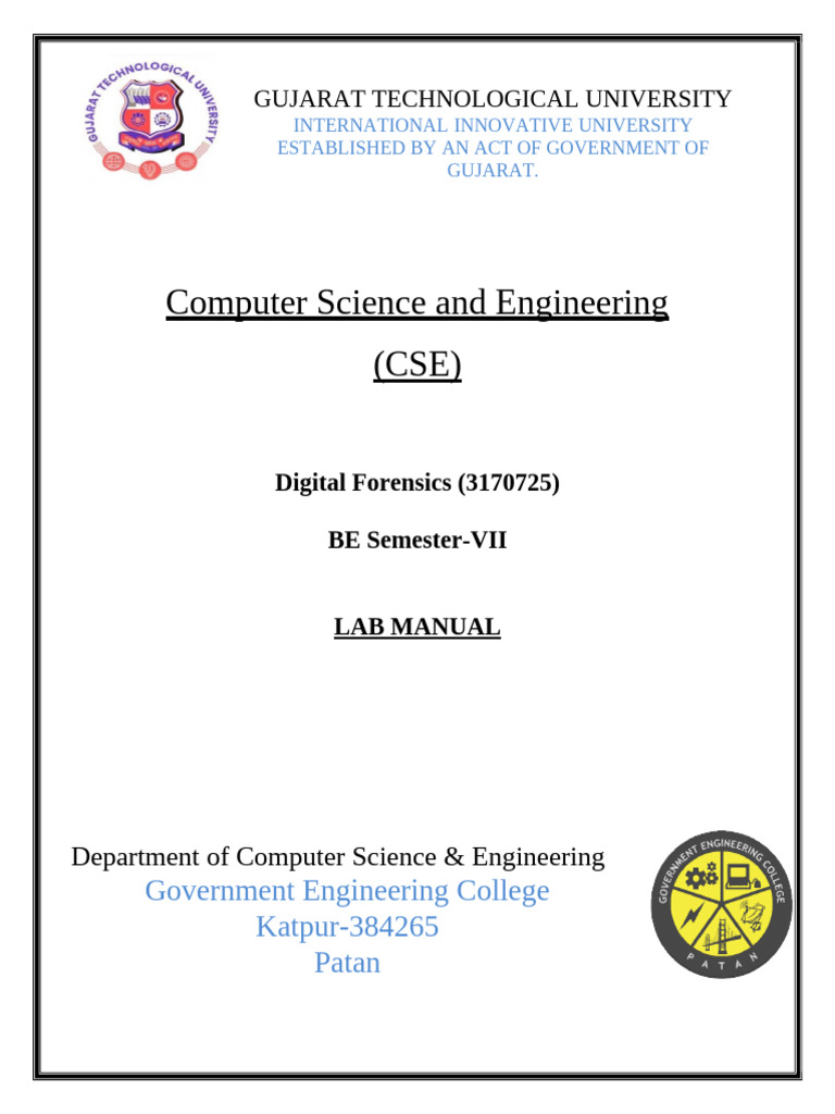 Final Digital Forensics Lab Manual | PDF | Computer Forensics | Digital ...