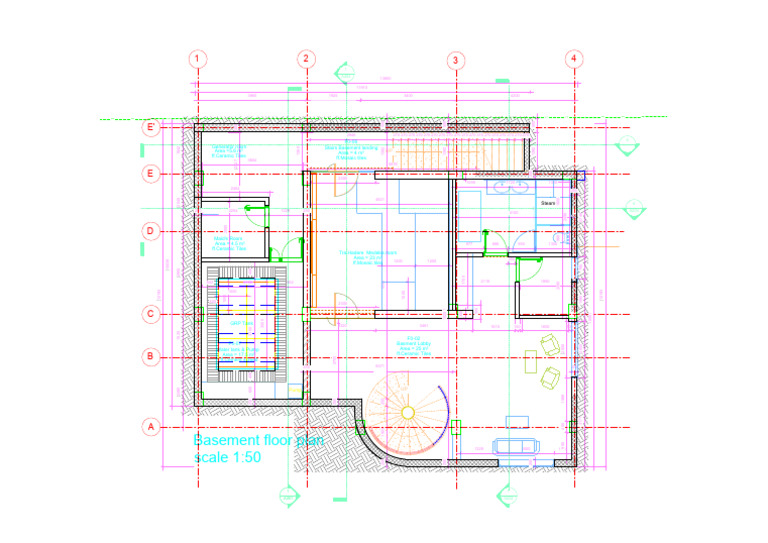 Basement Floor Layout Plan | PDF | Structural Engineering | Real Estate