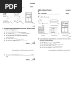 Brainy 5 Short Tests Unit 5 Lesson 1 PDF | PDF