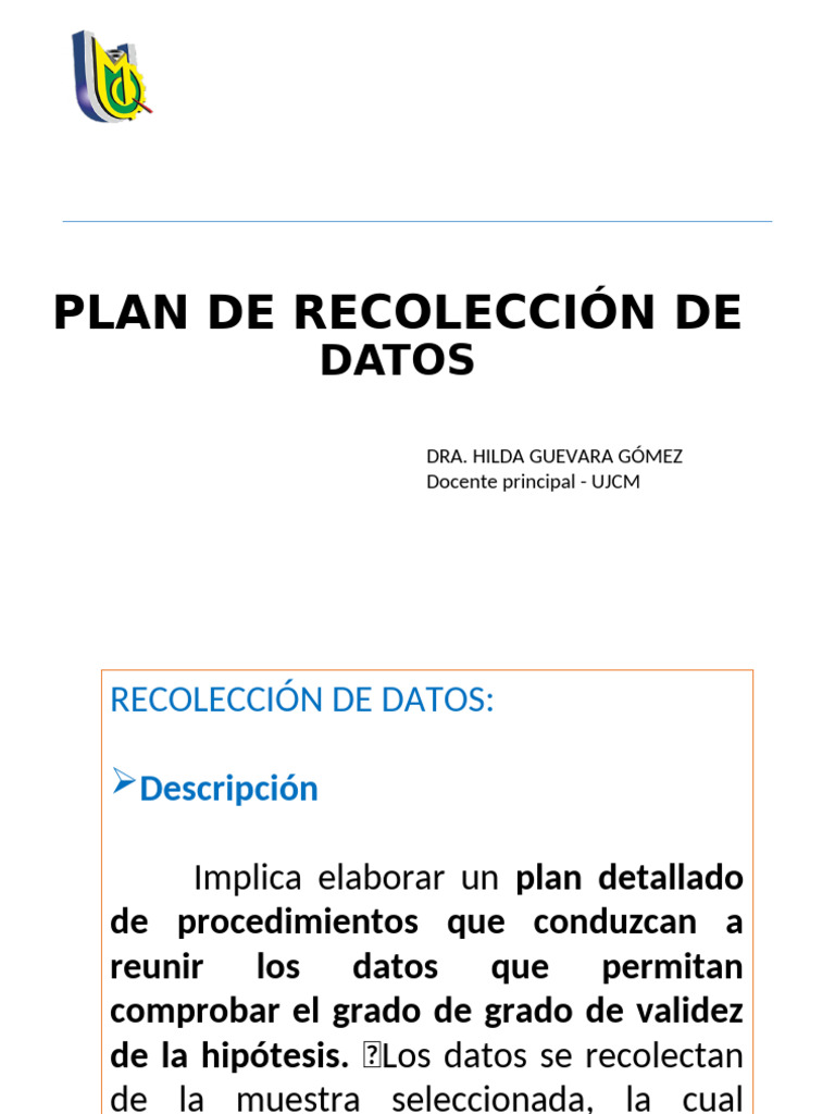 Sesión 4 - Plan de Recolección de Datos | PDF | Información | Observación