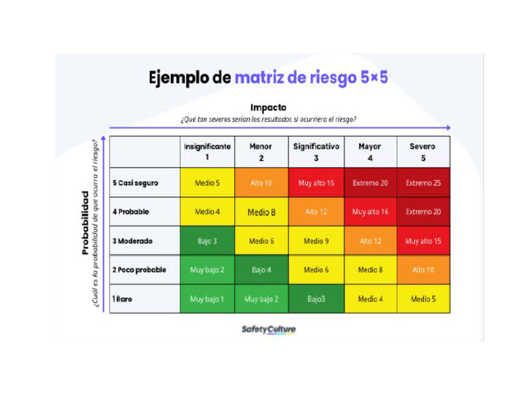 Ejemplo de Matriz de Riesgo | PDF
