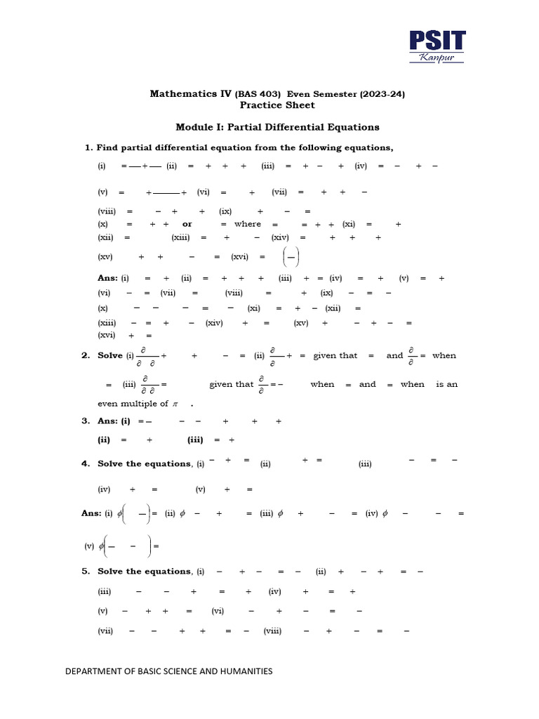 Practice Set For Module-1 | PDF