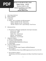 Bethalto Board Meeting October 2024