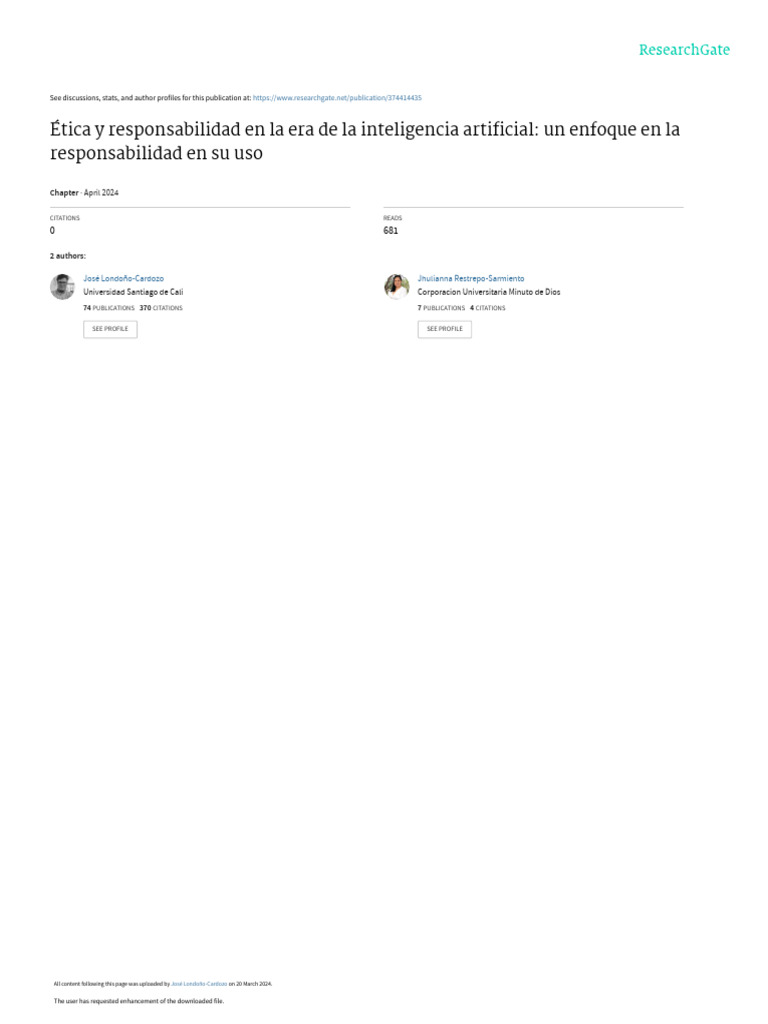 Ética y Responsabilidad en IA | PDF | Inteligencia artificial ...