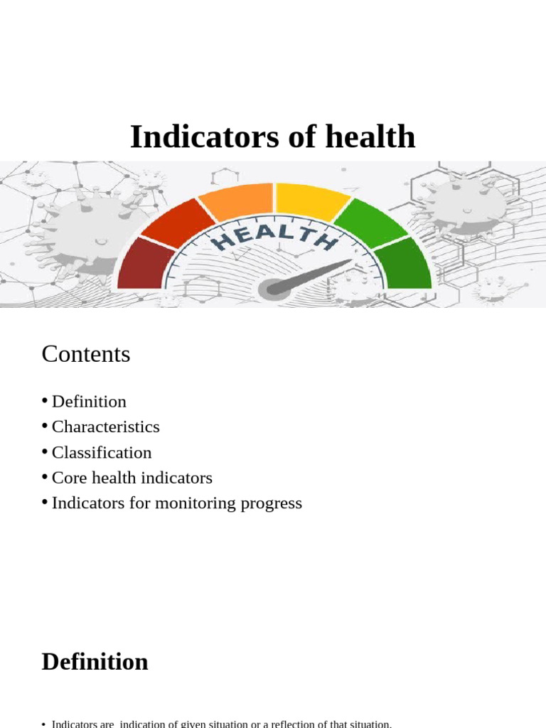 Key Health Indicators Explained | PDF | Mortality Rate | Infant Mortality