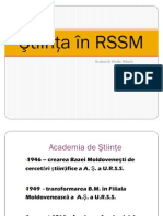 Ştiinţa în RSSM