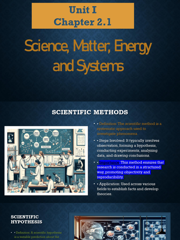 Unit 1 - Chapter 2.1 - PP | PDF | Scientific Method | Hypothesis