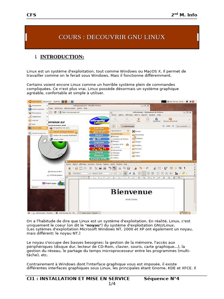 Introduction à GNU/Linux pour débutants | PDF | Linux | Distribution Linux