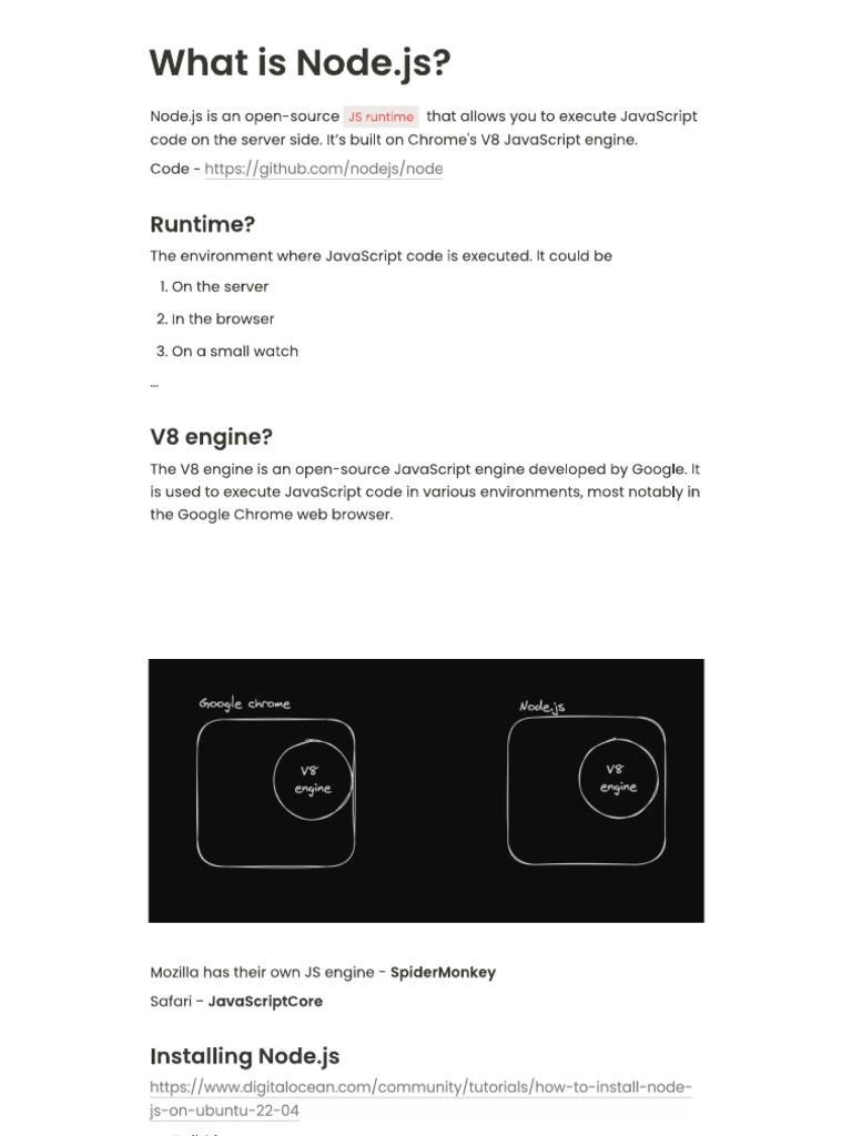 Node Js Runtime | PDF