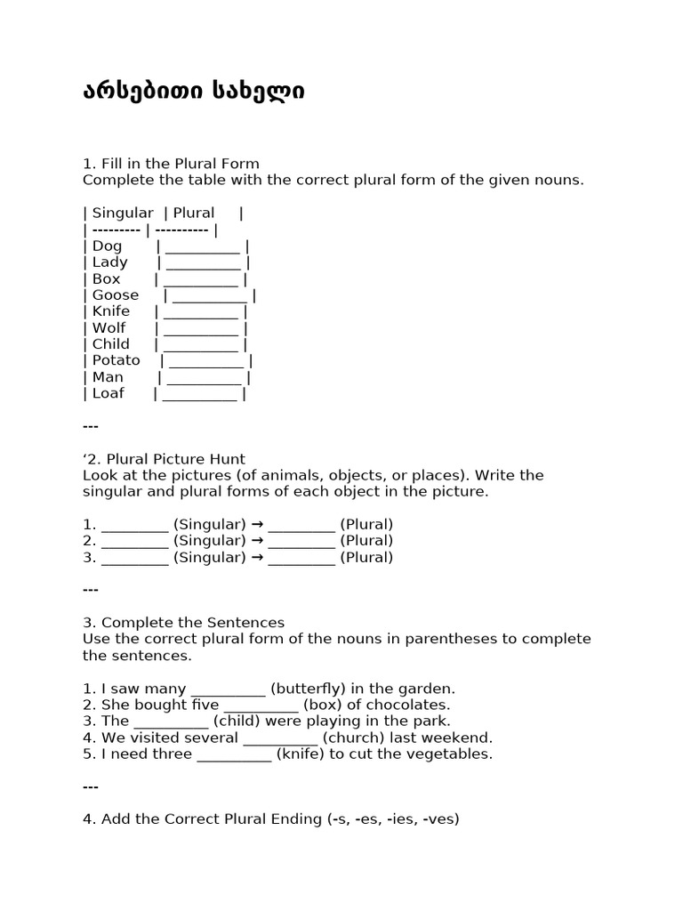 Document | PDF | Plural | Grammatical Number