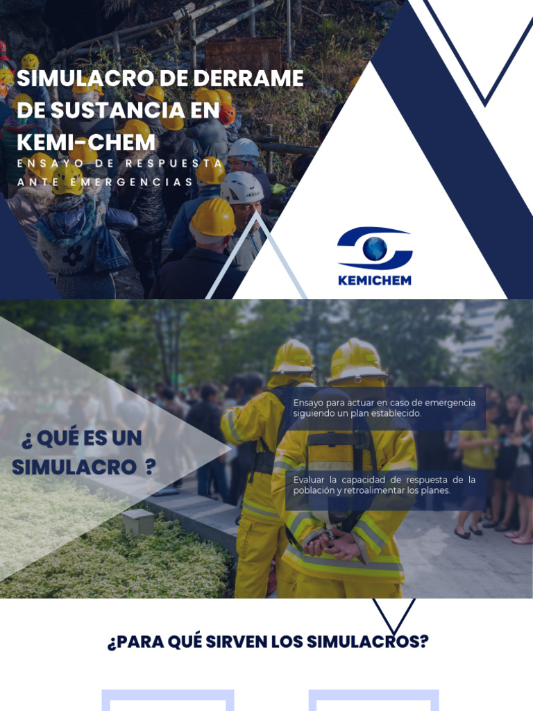 Simulacro de Derrame de Sustancia en Kemi-Chem | PDF