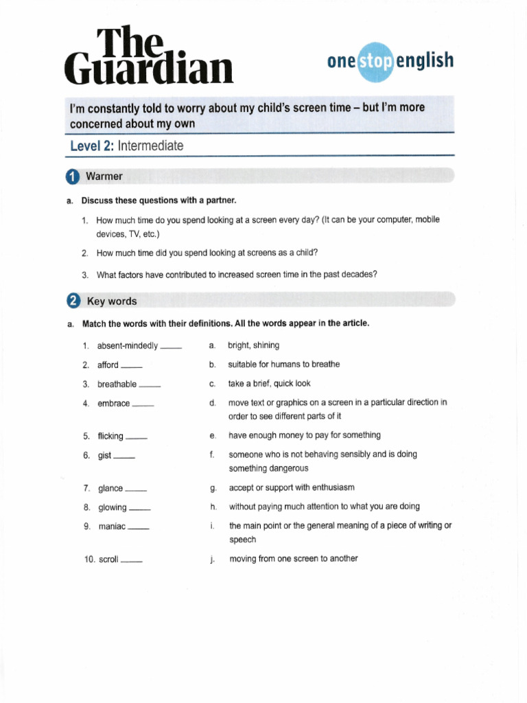 Screen Time | PDF