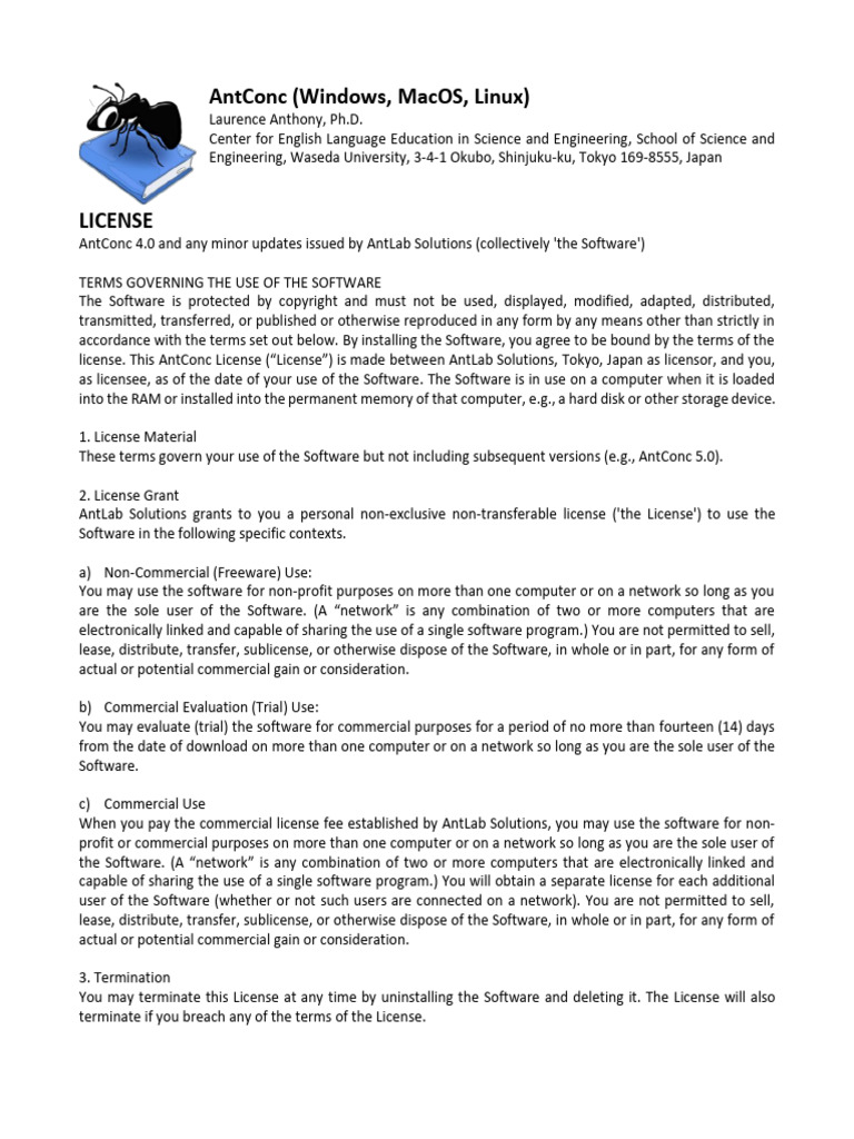 License | PDF | License | Software