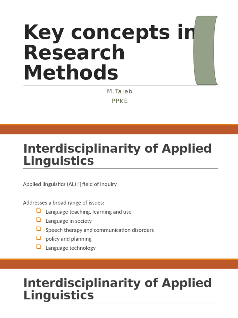 Research Methods in Applied Linguistics | PDF | Linguistics ...