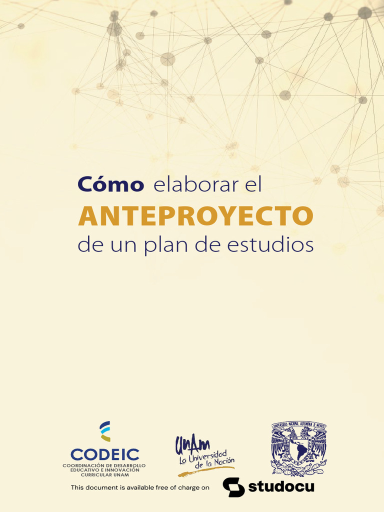 Guía para elaborar anteproyectos educativos | PDF | Plan de estudios