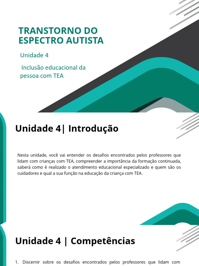 Inclusão Educacional de Alunos com TEA | PDF | Inclusão (Educação ...