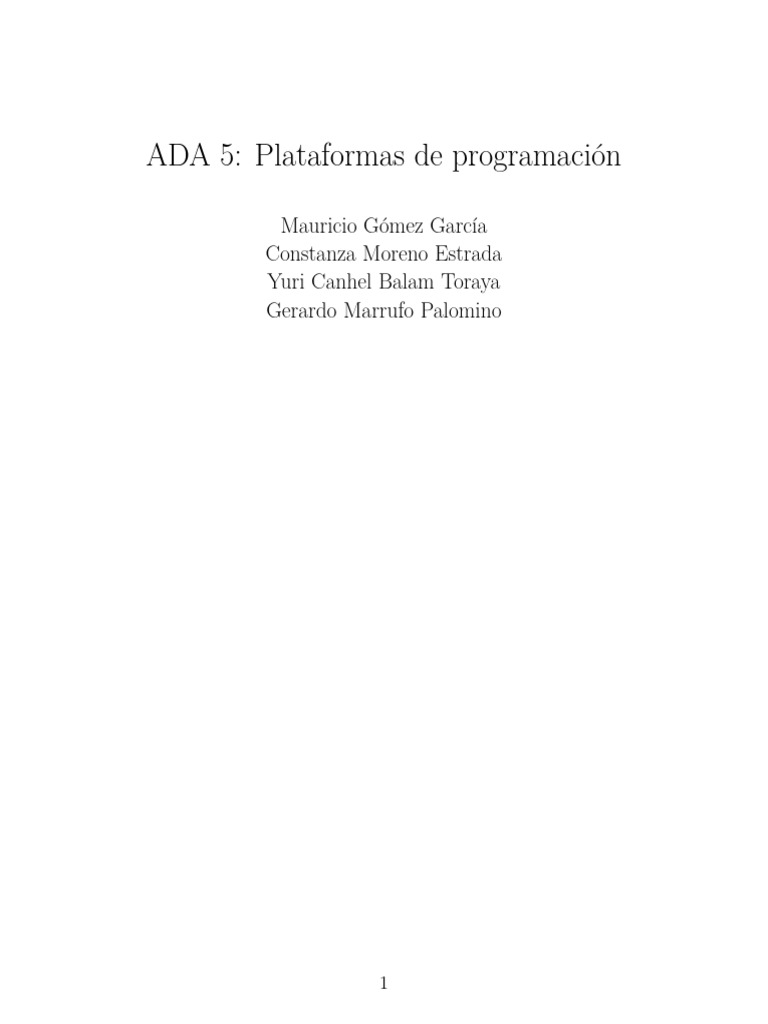 Ada 5 | PDF | Software de la aplicacion | Aplicación movil