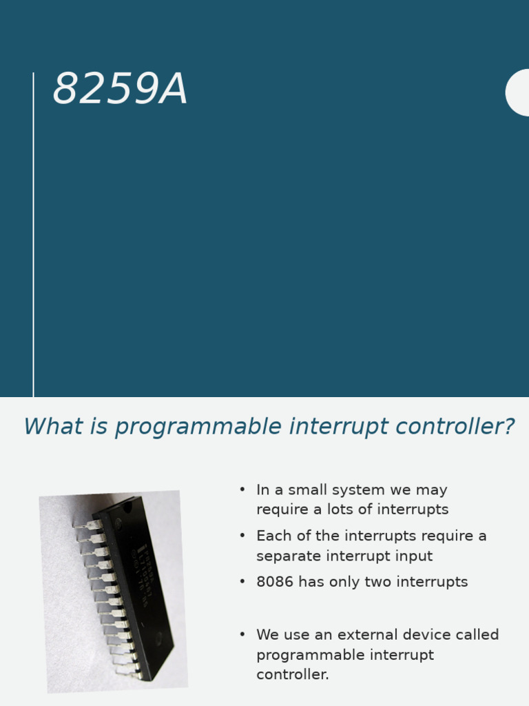 Understanding 8259A Programmable Interrupt Controller | PDF | Computer ...