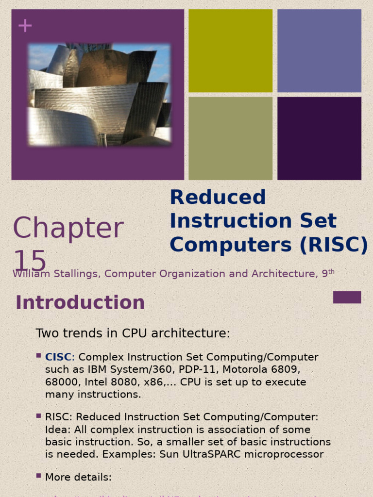 66ff99f56191750bb9ff1bc2 - COA9e - CH15 ReduceInstructionSetComputers ...