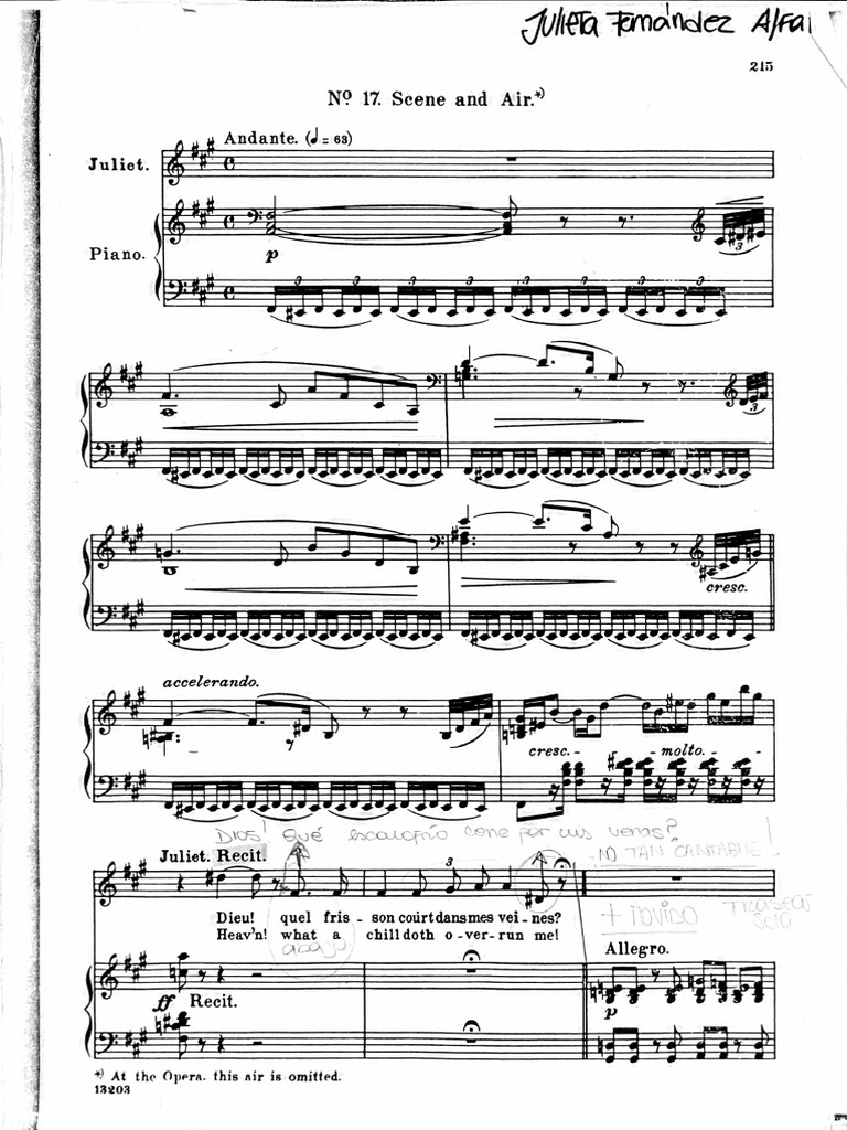 Dieu, Quel Frisson Court Dans Mes Veines - Juliette - Romeo Et Juliette ...