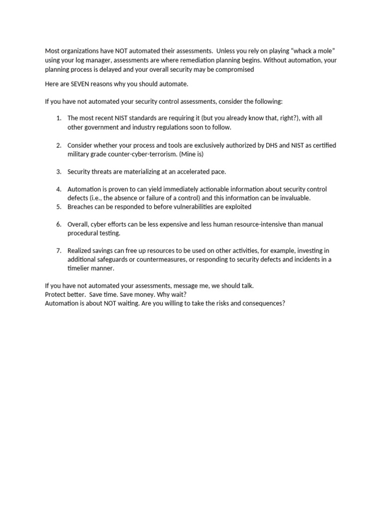 Most Organizations Have NOT Automated Their Assessments | PDF | Finance ...