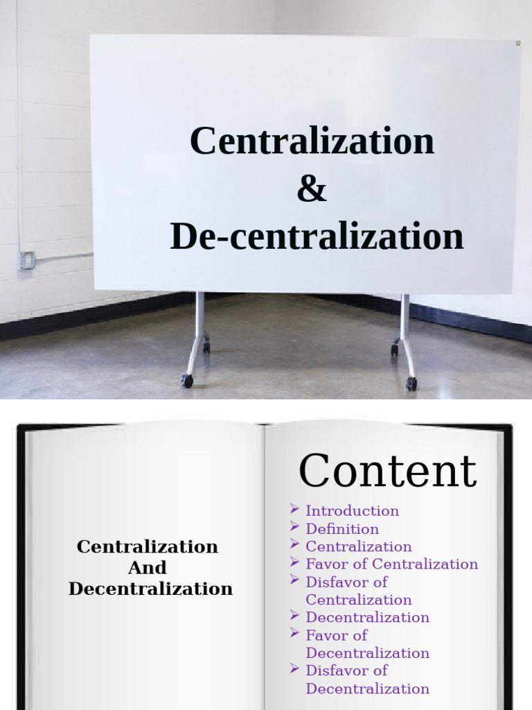 Centralization vs. Decentralization Explained | PDF | Decentralization ...