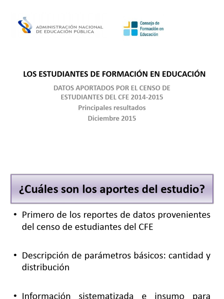 Presentacion Diee Censo Estudiantes | PDF | Informática