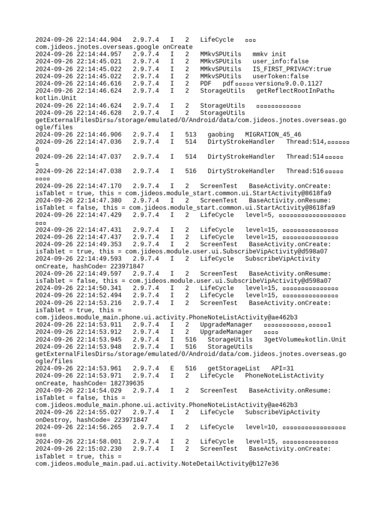 App Lifecycle and Memory Management Logs | PDF | Computers