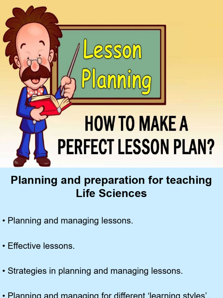 Effective Lesson Planning in Life Sciences | PDF | Learning | Teaching ...