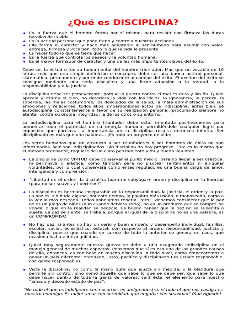 Disciplina | PDF | Disciplinas