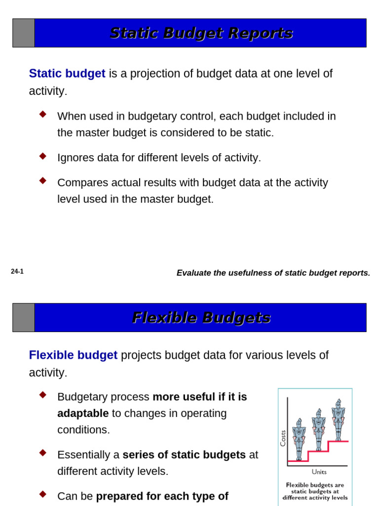 Static vs Flexible Budgets Explained | PDF | Budget | Business