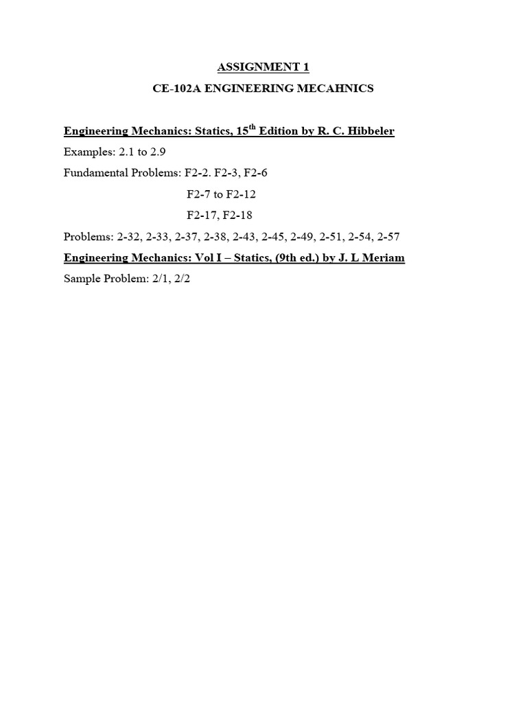 Assignment 1 | PDF