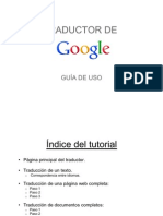 Guía uso traductor Google