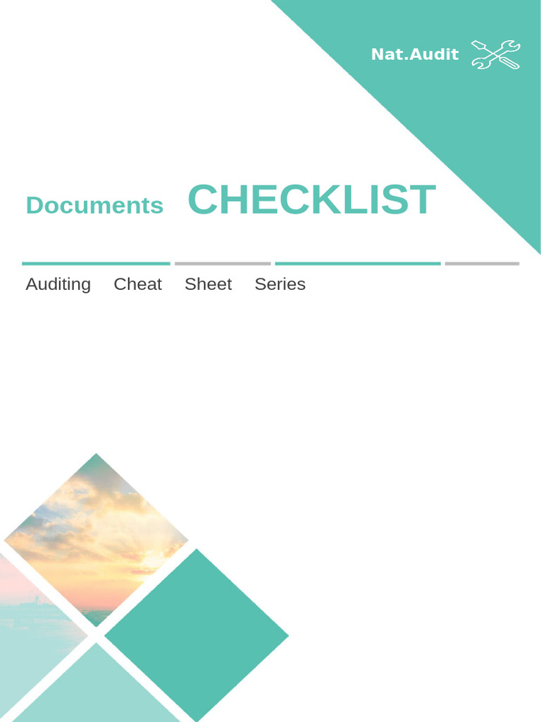 Documents Checklist | PDF | Pengelolaan Keuangan & Uang | Hukum