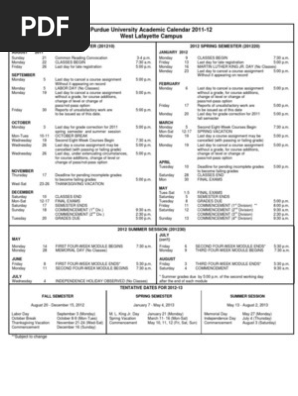 2011-12 Acad | PDF | Academic Term | Holidays